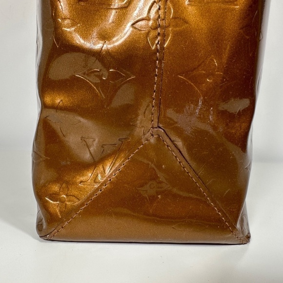 Aunt Louis Vuitton Monogram Vernis Reade MM M91143 Women's Handbag Bronze - Picture 5 of 15